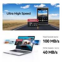 Viofo 64GB INDUSTRIAL MICROSDXC CARD, U3 A2 V30 HIGH SPEED с адаптером Image #2