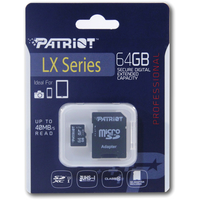 Patriot microSDXC LX Series (Class 10) 64GB + адаптер [PSF64GMCSDXC10] Image #4