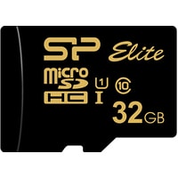 Silicon-Power Elite Gold microSDHC SP032GBSTHBU1V1GSP 32GB (с адаптером)