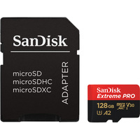 SanDisk Extreme PRO microSDXC SDSQXCD-128G-GN6MA 128GB (с адаптером) Image #1