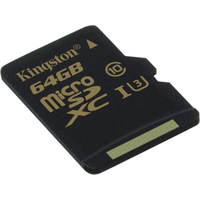 Kingston Gold microSDXC UHS-I (Class 3) U3 64GB + адаптер [SDCG/64GB] Image #4