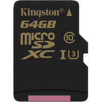 Kingston Gold microSDXC UHS-I (Class 3) U3 64GB + адаптер [SDCG/64GB] Image #3