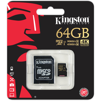 Kingston Gold microSDXC UHS-I (Class 3) U3 64GB + адаптер [SDCG/64GB] Image #5