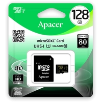 Apacer microSDXC AP128GMCSX10U1-R 128GB (с адаптером) Image #3