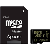 Apacer microSDXC AP128GMCSX10U1-R 128GB (с адаптером) Image #1