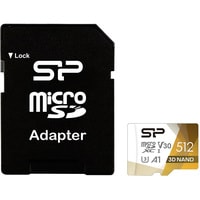 Silicon-Power Superior Pro microSDXC SP512GBSTXDU3V20AB 512GB (с адаптером)