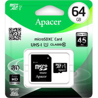 Apacer microSDXC (Class 10) 64GB + адаптер [AP64GMCSX10U1-R] Image #3