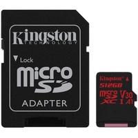 Kingston Canvas React SDCR/512GB microSDXC 512GB + адаптер