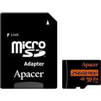 Apacer microSDXC AP256GMCSX10U8-R 256GB (с адаптером) Image #1