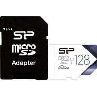 Silicon-Power Elite microSDXC SP128GBSTXBU1V21SP 128GB (с адаптером)