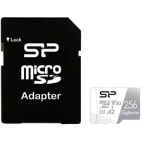 Silicon-Power Superior microSDXC SP256GBSTXDA2V20SP 256GB (с адаптером)