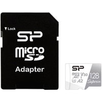 Silicon-Power Superior microSDXC SP128GBSTXDA2V20SP 128GB (с адаптером) Image #1
