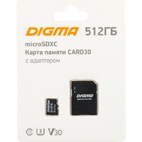 Digma MicroSDXC Class 10 Card30 DGFCA512A03