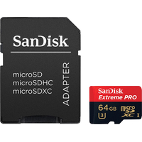 SanDisk Extreme PRO SDSQXCG-032G-GN6MA microSDHC 32GB (с адаптером)