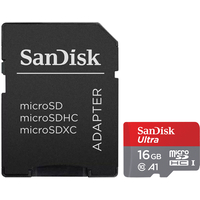 SanDisk Ultra SDSQUAR-016G-GN6MA microSDHC 16GB (с адаптером)