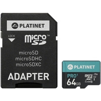 Platinet PMMSDX64UI 64GB + адаптер Image #1