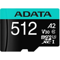 ADATA Premier Pro AUSDX512GUI3V30SA2-RA1 microSDXC 512GB (с адаптером) Image #2