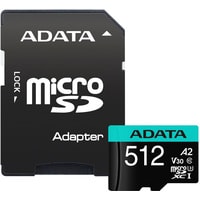 ADATA Premier Pro AUSDX512GUI3V30SA2-RA1 microSDXC 512GB (с адаптером) Image #1