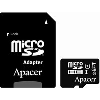 Apacer microSDHC UHS-I (Class 10) 32GB + адаптер (AP32GMCSH10U1-R) Image #1