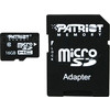 Patriot microSDHC (Class 10) 16 Гб + адаптер (PSF16GMCSDHC10)