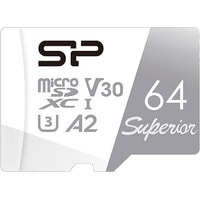 Silicon-Power Superior microSDXC SP064GBSTXDA2V20SP 64GB (с адаптером) Image #2