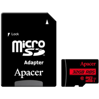 Apacer microSDHC AP32GMCSH10U5-R 32GB (с адаптером)