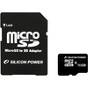 Silicon-Power microSDHC (Class 10) 16 Гб + адаптер (SP016GBSTH010V10-SP)