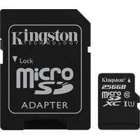Kingston microSDXC UHS-I (Class 10) 256GB + адаптер [SDC10G2/256GB] Image #1