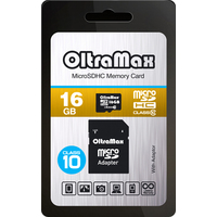OltraMax microSDHC Class 10 16GB +адаптер Image #2