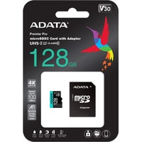 ADATA Premier Pro AUSDX128GUI3V30SA2-RA1 microSDXC 128GB (с адаптером) Image #3