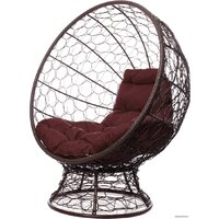 M-Group Кокос на подставке 11590205 (коричневый ротанг/коричневая подушка) Image #1