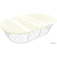 M-Group Мамасан овальный 19060100 (белый с ротангом) Image #1
