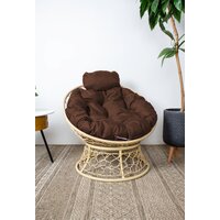 M-Group Папасан мини / 12890505 (бежевый ротанг/коричневая подушка) Image #2