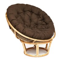 TetChair Papasan Eco P115-1/SP STD c подушкой ремешками (натуральный/ткань коричневый)