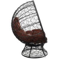 M-Group Кокос на подставке 11590405 (черный ротанг/коричневая подушка) Image #5