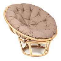 TetChair Papasan Eco P115-1/SP STD c подушкой, ремешками (натуральный/экошерсть/коричневый)