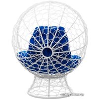 M-Group Кокос на подставке 11590110 (белый ротанг/синяя подушка) Image #7