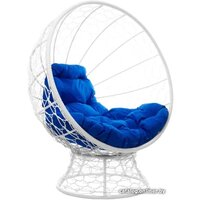 M-Group Кокос на подставке 11590110 (белый ротанг/синяя подушка) Image #5
