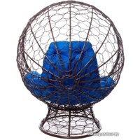 M-Group Кокос на подставке 11590210 (коричневый ротанг/синяя подушка) Image #5