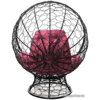 M-Group Кокос на подставке 11590408 (черный ротанг/розовая подушка) Image #6