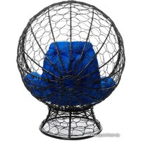 M-Group Кокос на подставке 11590410 (черный ротанг/синяя подушка) Image #5