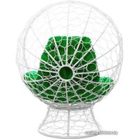 M-Group Кокос на подставке 11590104 (белый ротанг/зеленая подушка) Image #4