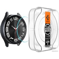Spigen EZ FIT Glas.TR для Galaxy Watch 6 Classic (43mm) AGL07067 (2шт) Image #2