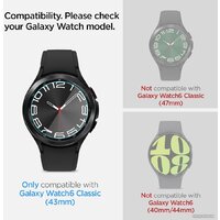 Spigen EZ FIT Glas.TR для Galaxy Watch 6 Classic (43mm) AGL07067 (2шт) Image #6