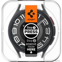 Spigen EZ FIT Glas.TR для Galaxy Watch 6 Classic (43mm) AGL07067 (2шт) Image #5