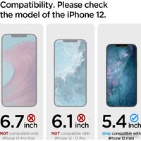 Spigen Glas.TR Slim для iPhone 12 Mini AGL01533 Image #7