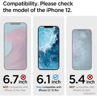 Spigen Glass TR EZ Fit для iPhone 12/iPhone 12 Pro AGL01801 (2шт) Image #5