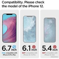 Spigen Glass TR EZ Fit для iPhone 12 Pro Max AGL01791 (2шт) Image #3