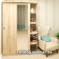 Кортекс-мебель Лагуна ШК04-01 левая консоль (венге/дуб сонома) Image #3