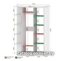 Кортекс-мебель Лагуна ШК04-01 левая консоль (венге/дуб сонома) Image #4